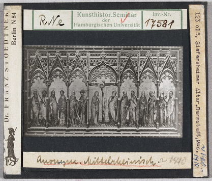 Vorschaubild Darmstadt, Museum: Mittelrheinische Schule, Siefersheimer Altar (Stoedtner-Nr. 17581) 
